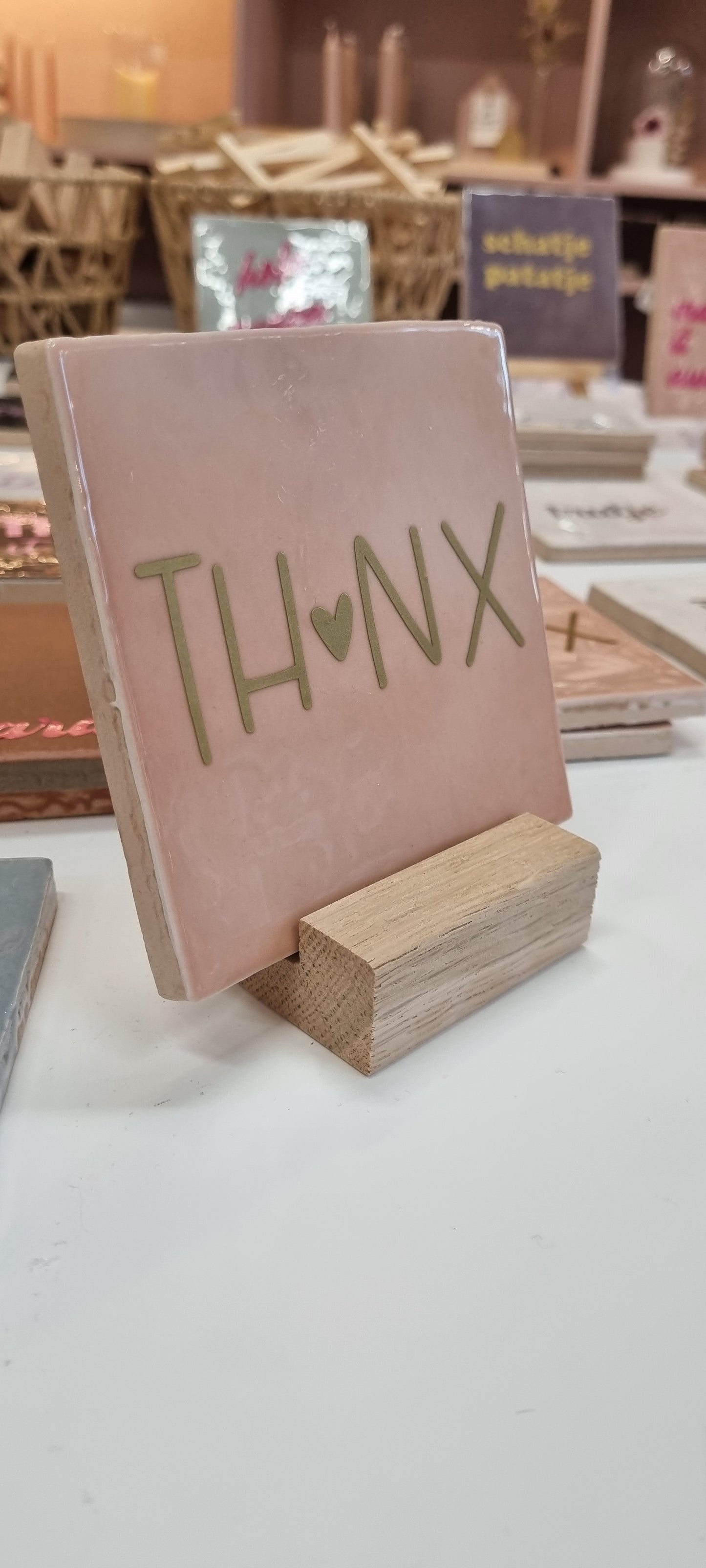 Soporte para azulejos – Roble | Para azulejos 10x10 cm