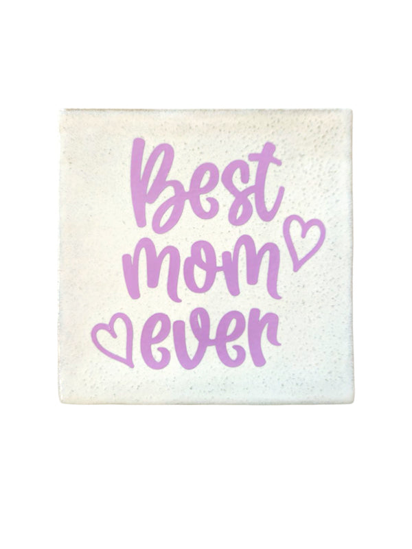 Azulejo – Best Mom Ever | Cerámica 10x10 cm
