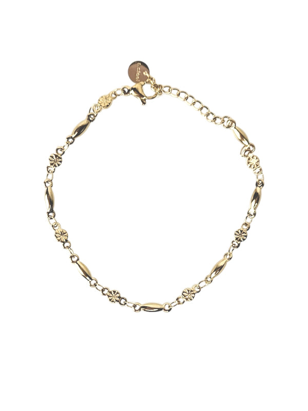 Pulsera de acero inoxidable Lucky Charm dorado