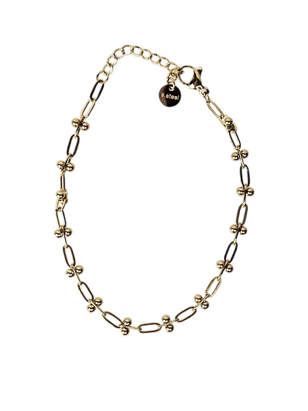 Pulsera de acero inoxidable Lovely Gold