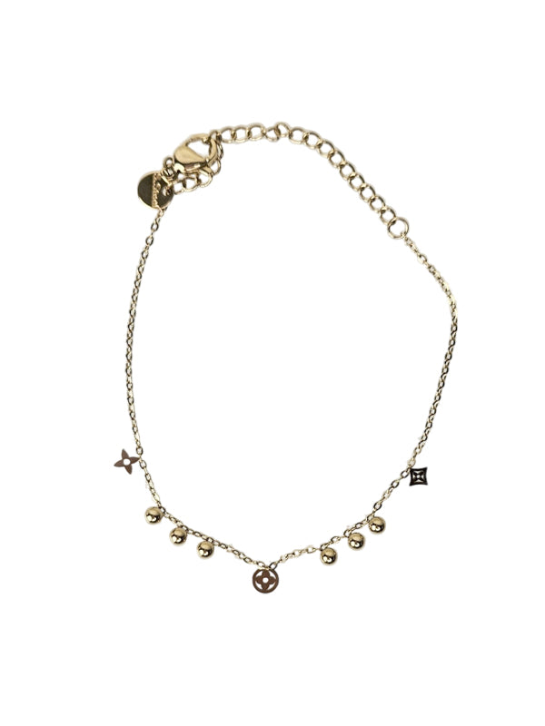 Pulsera de acero inoxidable Multi Blossom dorado
