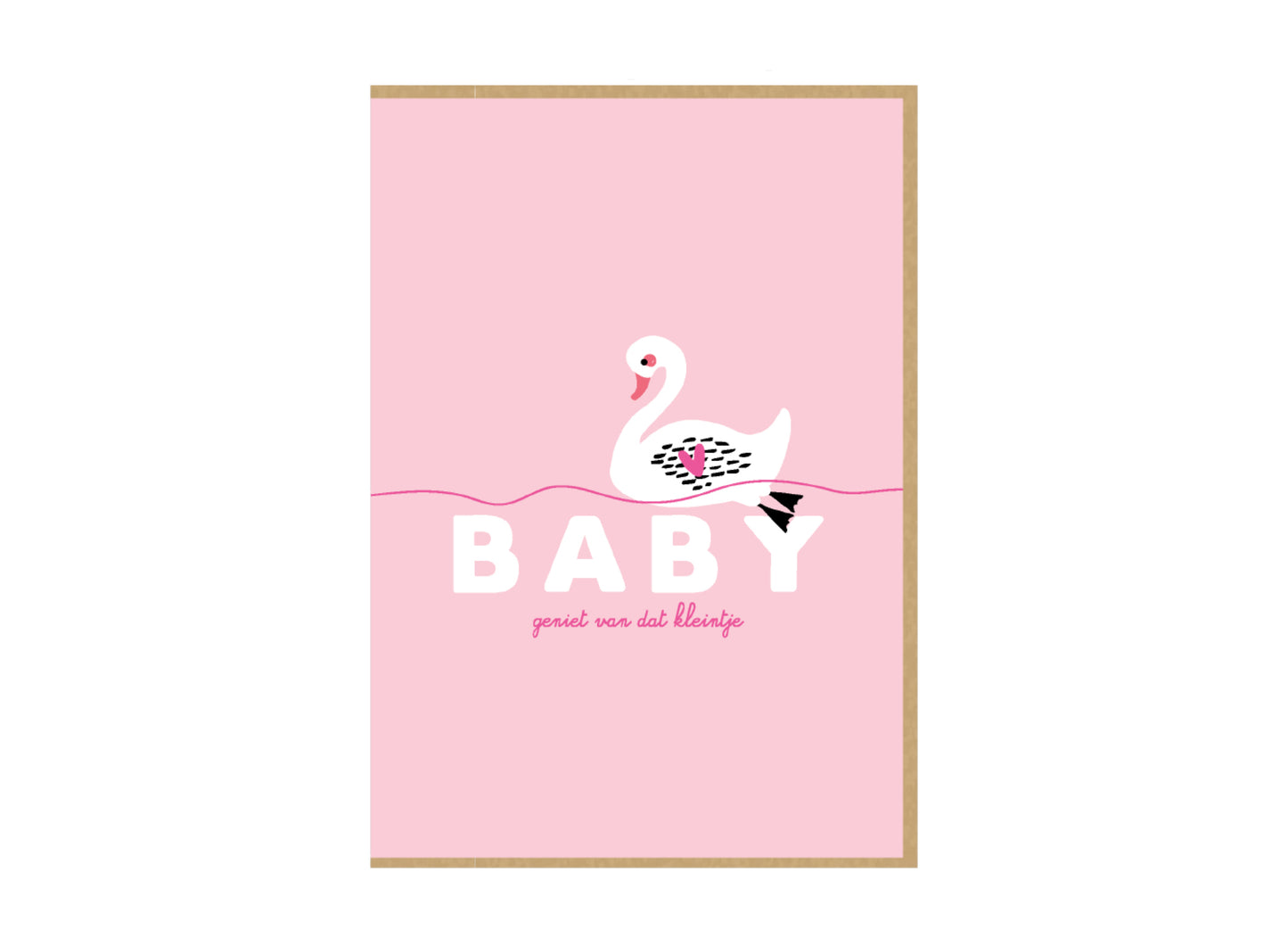 Tarjeta de felicitación – Bebé rosa