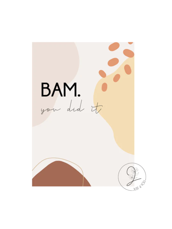 Just4You Tarjeta de forex: BAM you did it!