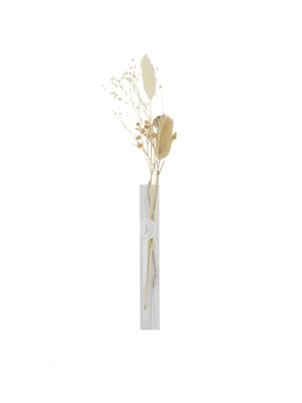 Just4You Tubo de cristal – flores secas naturales