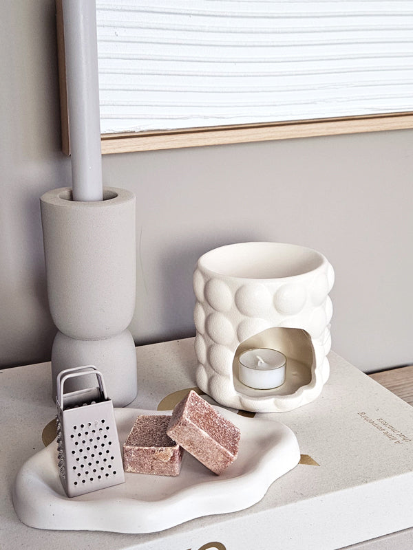 Quemador de cera Bubble - crema cerámica