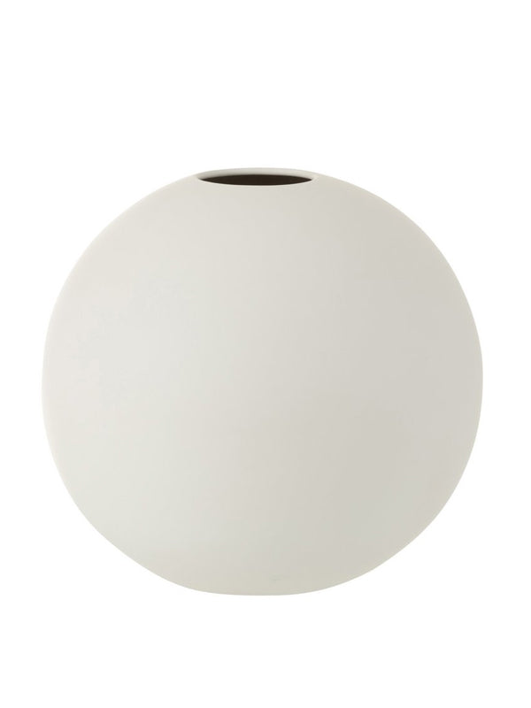 Jarrón J-Line Ball - cerámica - blanco mate - grande 23,5 cm