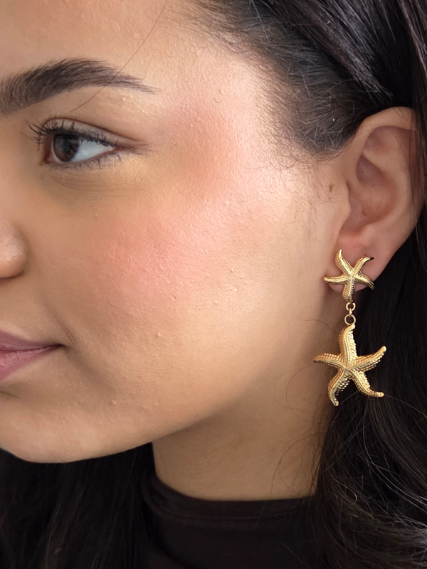 Pendientes Elin | Acero Inoxidable Premium Estrella de Mar