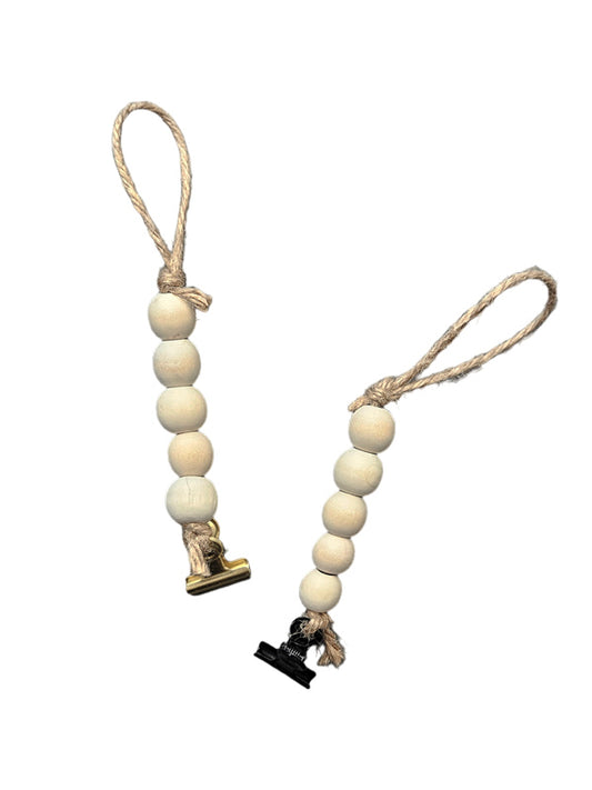 Colgador de cuentas para círculo decorativo – clip dorado o negro