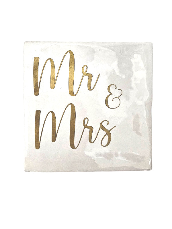 Azulejo – Mr & Mrs | Cerámica 10x10 cm