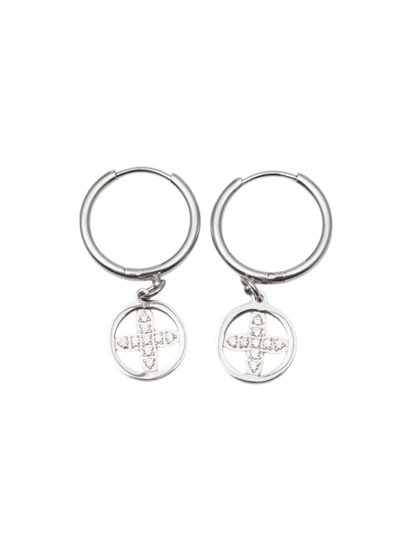 Pendientes de acero inoxidable Blossom