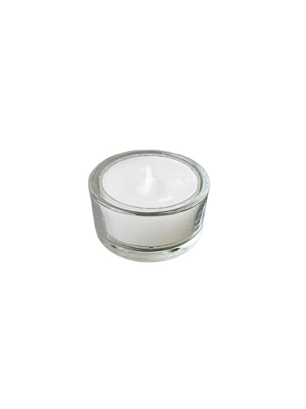 Portavelas de cristal con vela Just4You