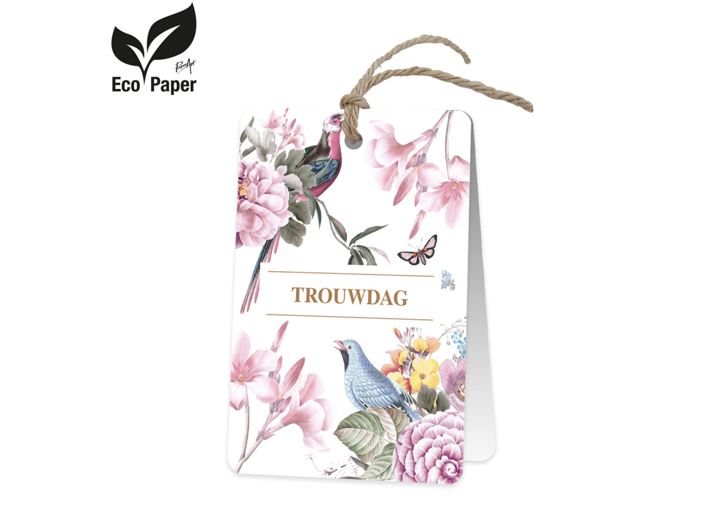 Tarjeta de felicitación ecológica – Día de la boda