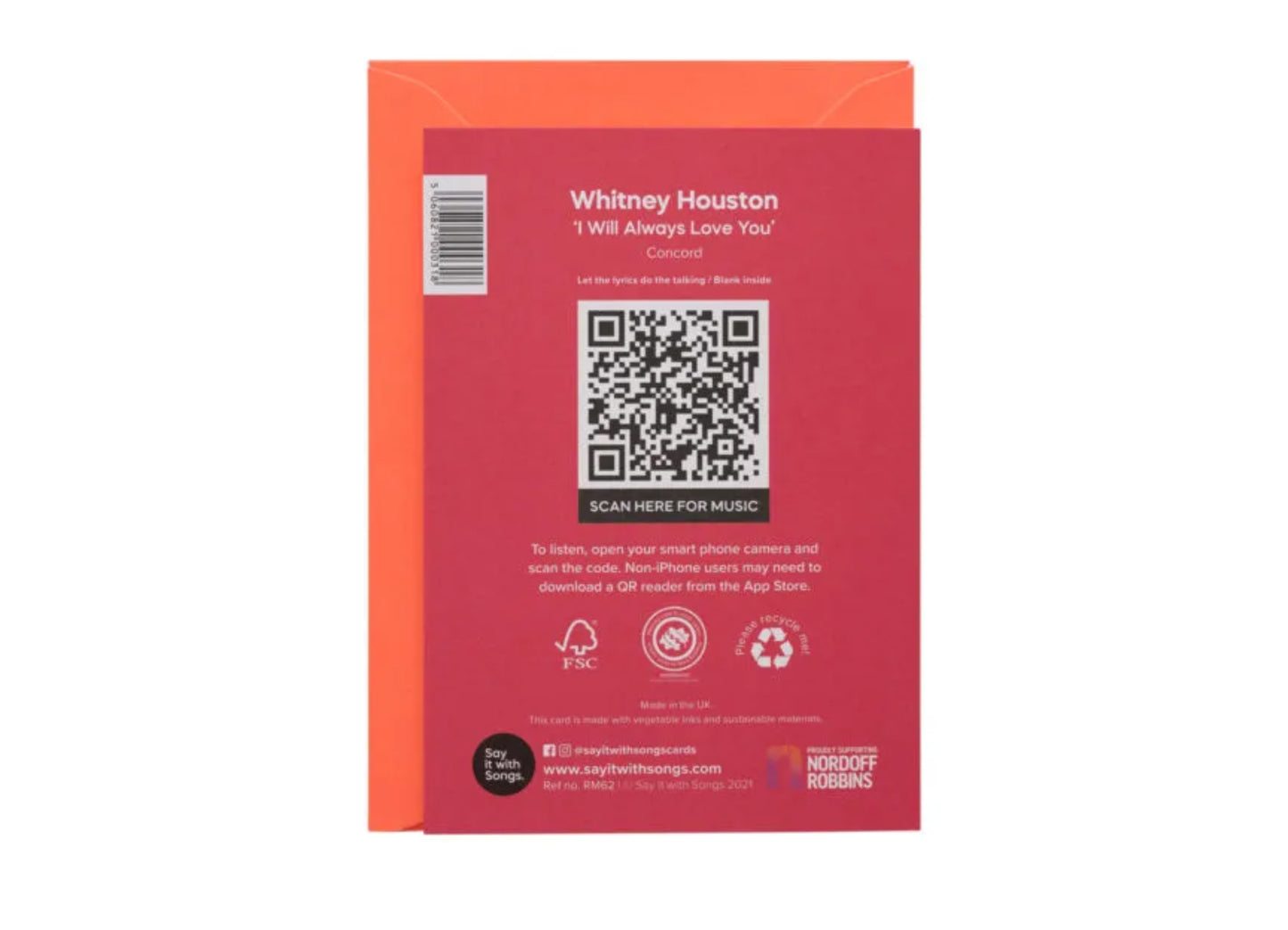 Tarjeta de felicitación QR – I will always love you