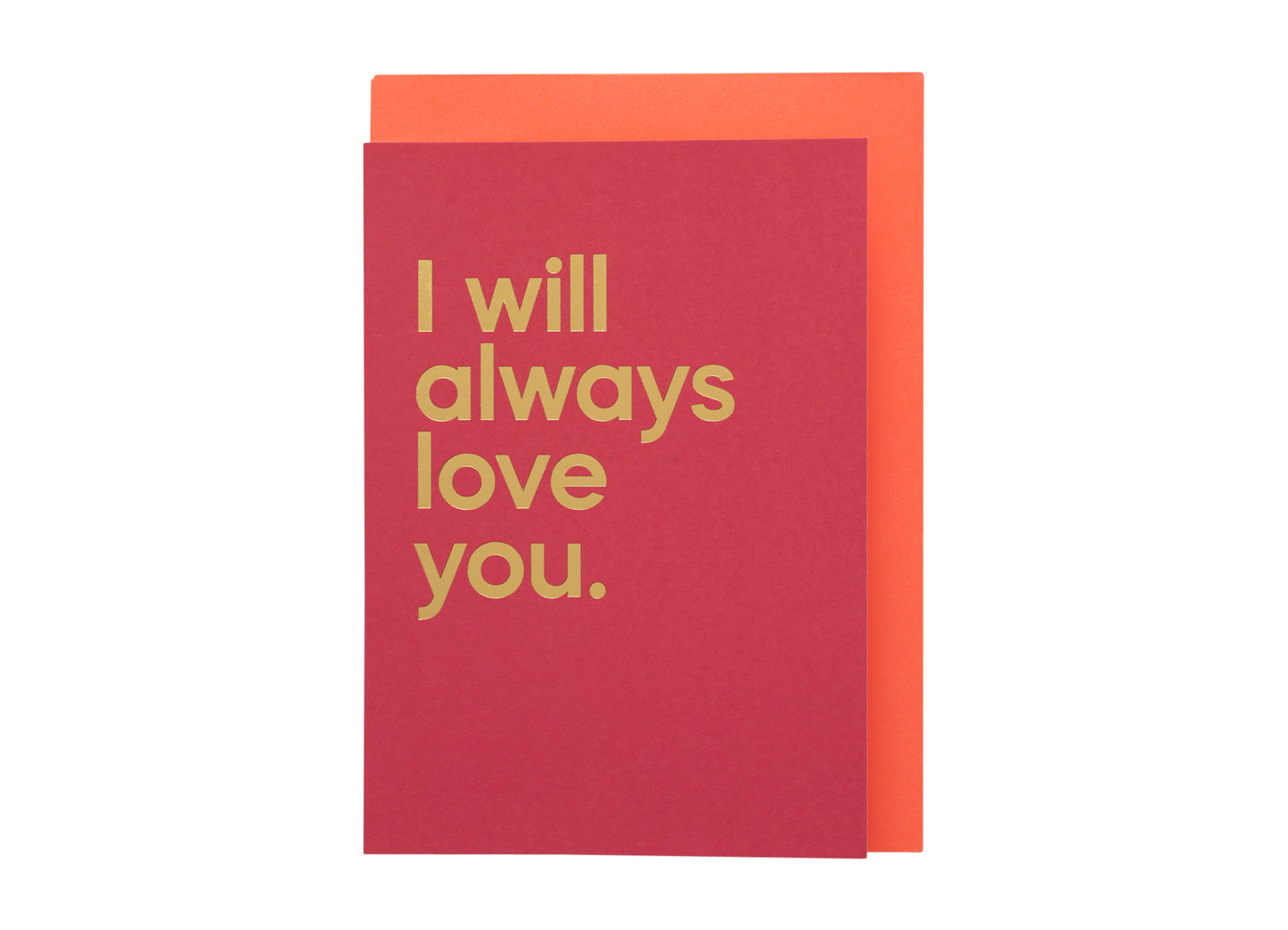 Tarjeta de felicitación QR – I will always love you