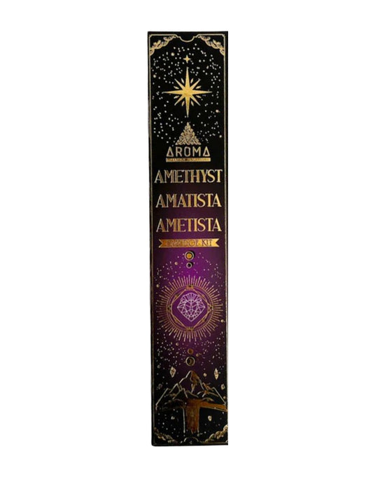 Set de Incienso Amatista – Aroma Scents | Con piedras naturales
