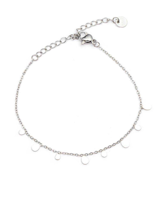 Pulsera de acero inoxidable Multi Drops plata