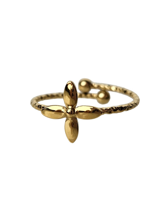 Anillo de acero inoxidable Madeline dorado