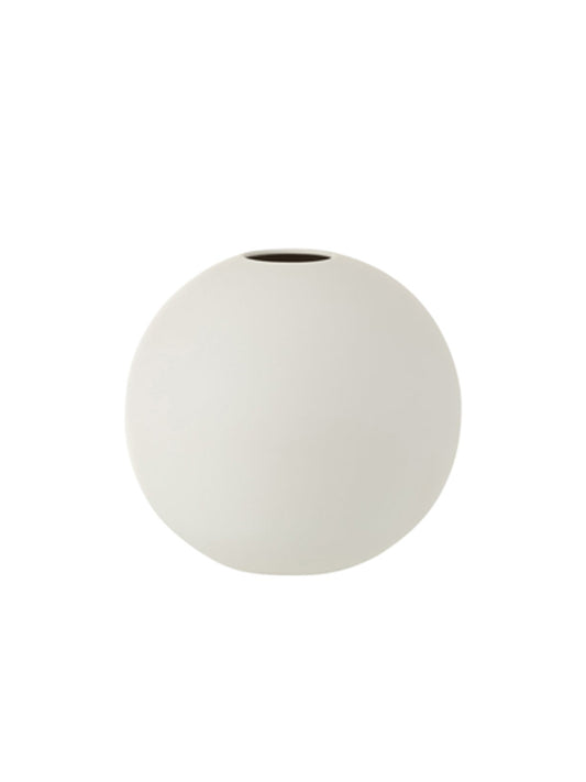 Jarrón J-Line Ball - cerámica - blanco mate - mediano 17 cm