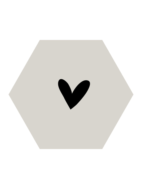 Tablero de Forex Just4You con forma de corazón hexagonal