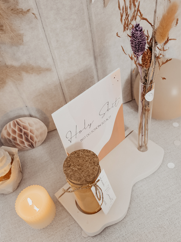 Just4You Tubo de cristal – flores secas de colores