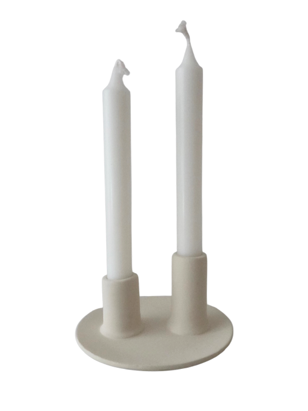 Candelabro Aliya | Cerámica Beige