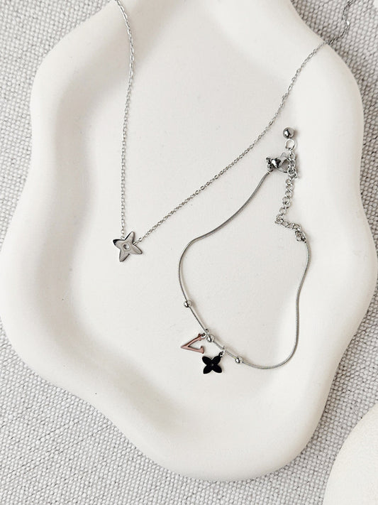 Pulsera de acero inoxidable Blossom silver