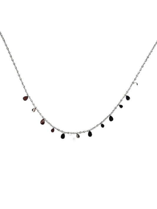 Cadena de acero inoxidable Multi Drops plata