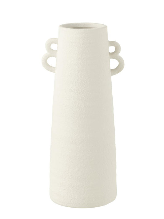 Jarrón J-Line Cono Arcilla Blanco 44 cm