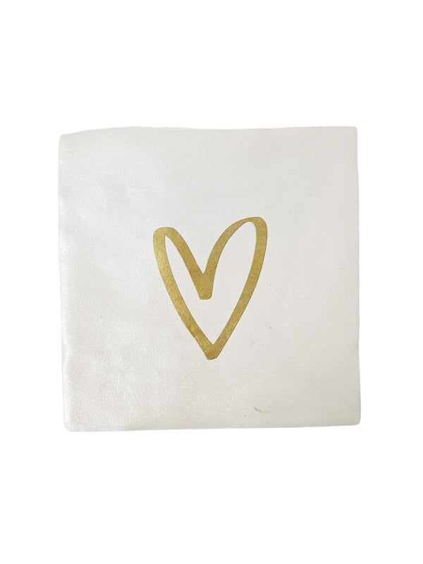 Azulejo - Corazón - blanco