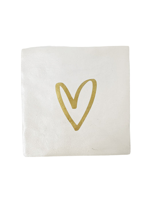 Azulejo - Corazón - blanco