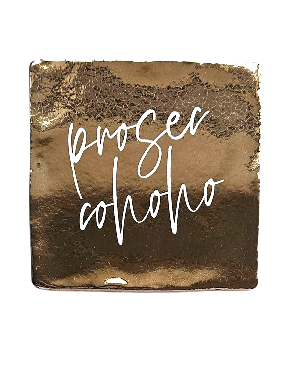 Azulejo “proseccohoho” – Dorado