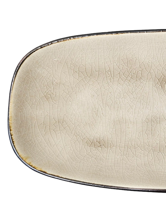 Bandeja Ovalada Terre | Taupe Crackle
