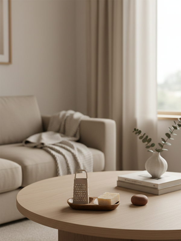 Cuenco de Madera con 2 Compartimentos | Natural y Versátil