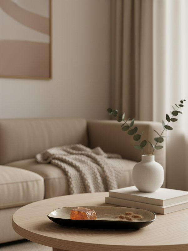 Bandeja Ovalada Terre | Taupe Crackle