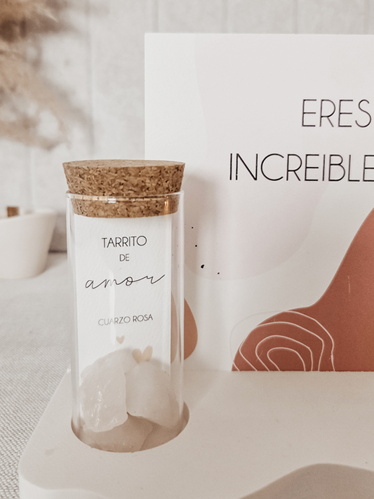 Just4You - Tarrito de Amor (cuarzo rosa)