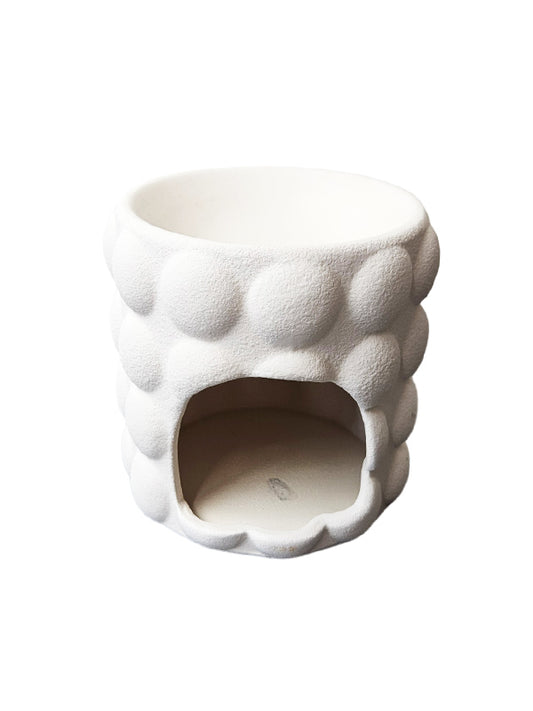 Quemador de cera Bubble - crema cerámica