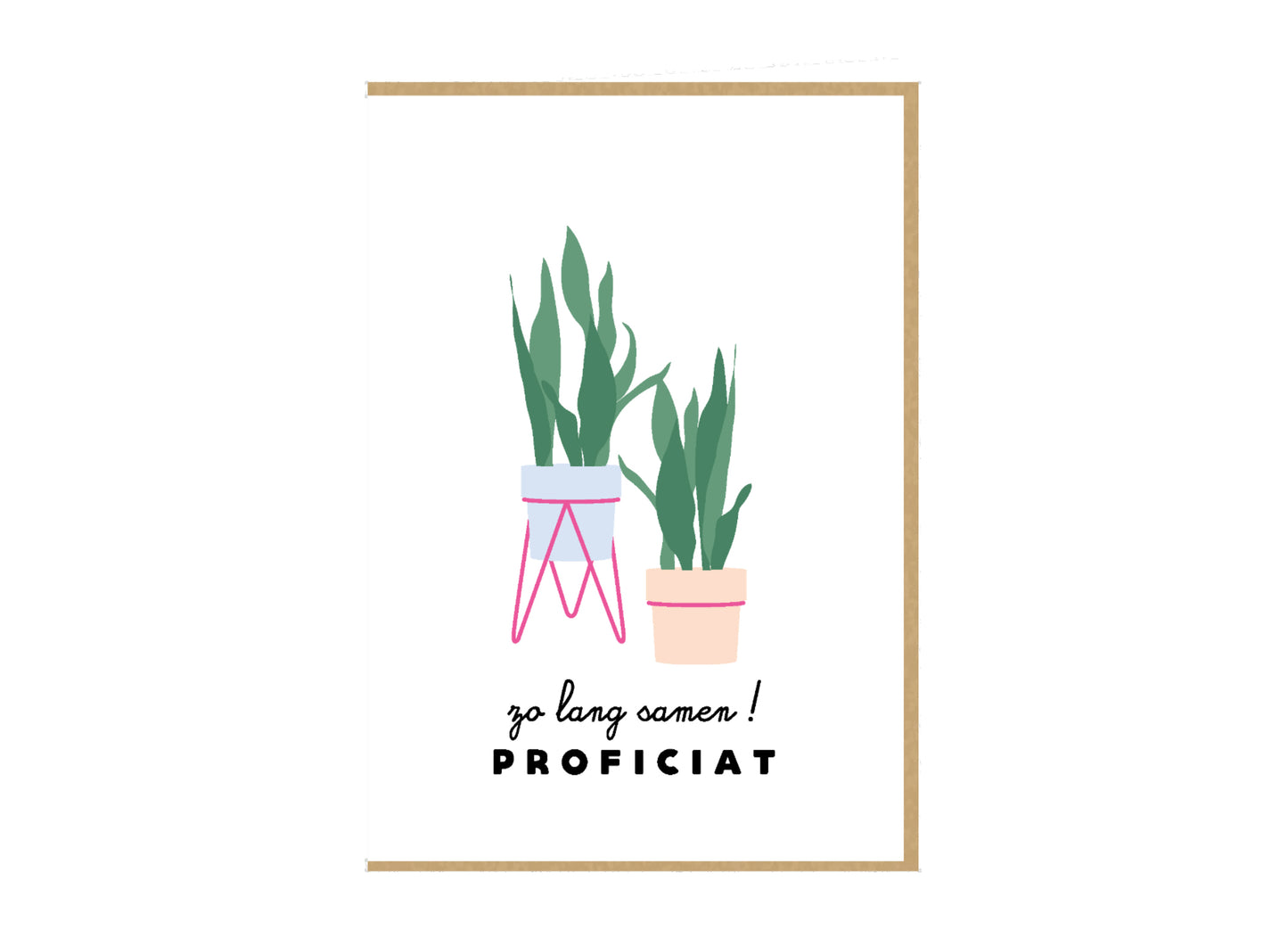 Tarjeta de felicitación – Zo lang samen
